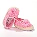 LIVEBOX Baby Girls' Crochet Knit Soft Sole Anti-Slip Mary Jane Bow Infant Prewalker Toddler Sandals (S: 0~6 months, Flower-Pink)