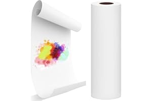 FONTSATTY Easel Paper Roll, Drawing Paper 18-Inch by 132-Feet Art Paper Roll Replacement for Kid's Art Easel Paper, Arts & Crafts, Bond Paper, 1 Pack (18" x 1575")