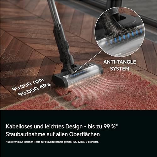5000 kabelloser Akku-Staubsauger, Leichtgewicht (1,9 kg), MultiFloor-Bodendüse mit LED & Anti-Tangle, freistehende Ladestation, waschbarer E10-Filter, 18,5 V, Weiß, AP51UH18ST