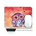 Gaming Mouse Pad Mat, 8 inch Non-Slip Rubber Mousepad , Silky Smooth Surface Edges for Computer ,Laptop& PC, 8 × 9 x 0.1 inches Rectangle, Owl