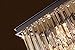 Saint Mossi 8-Lights Crystal Chandelier in Farmhouse Chandelier Style,Modern Farmhouse Chandelier with K9 Crystals,Farmhouse Pendant Light Fixtures,H10 x L34 x W14,Chain Adjustable