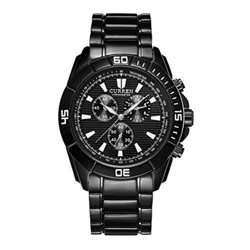 Relojes de Cuarzo de los Deportes Hombres Relojes de Pulsera Militar del ejército del Acero Inoxidable