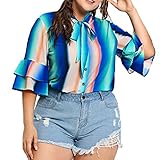 vermers Clearance Fashion Womens Plus Size Tops