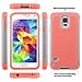 ULAK Galaxy S5 Case, Knox Armor Slim Hybrid Shockproof Silicone Rugged Hard Plastic Case Protective Cover Shell for Samsung Galaxy S5 S V I9600 (5.1