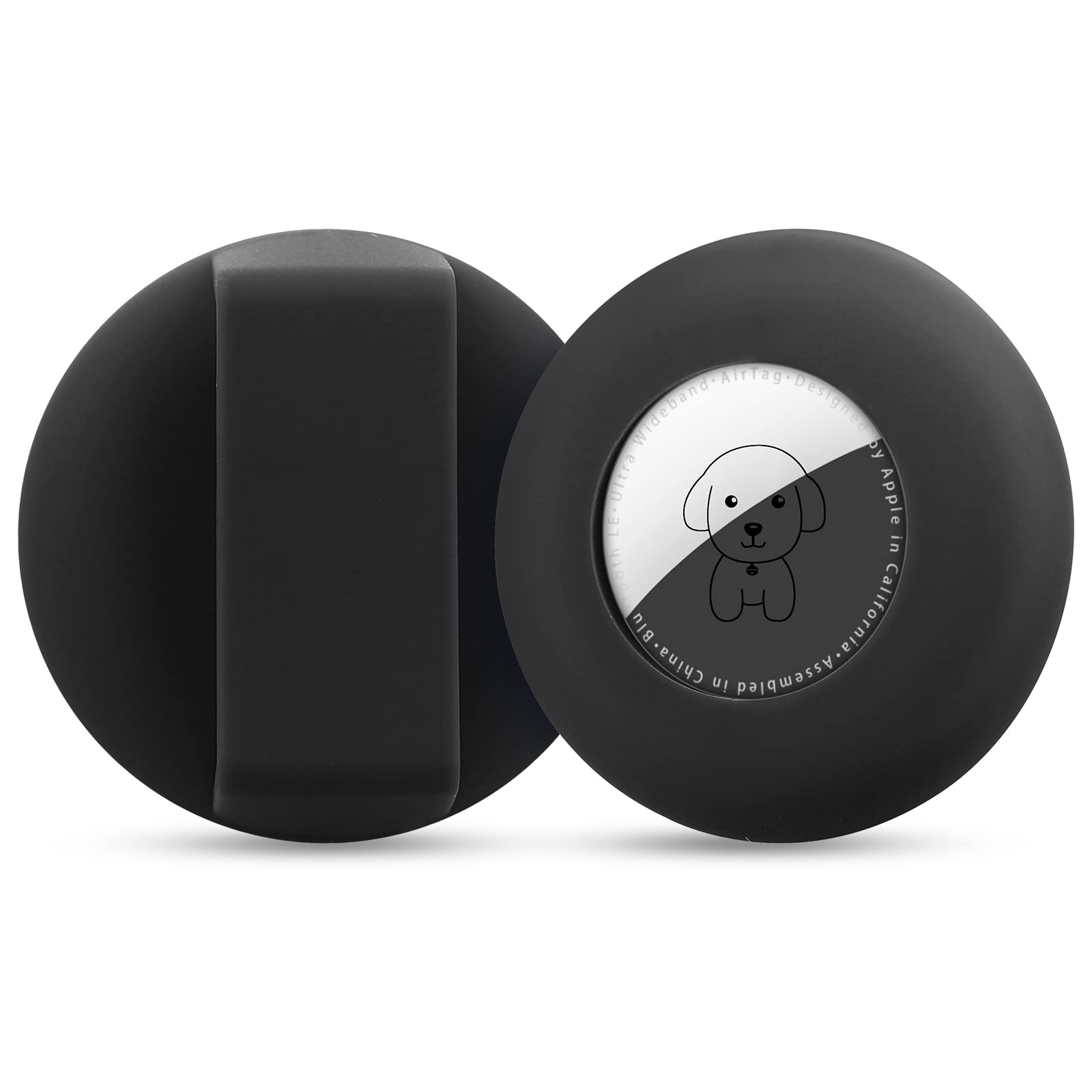 WALLFID Holder Compatible with AirTag 1st (2021 & 2nd Generation (2026), Silicone Pet Collar Case for Dogs and Cats, Secure Protective Cover, Anti-Loss Tracker Mount