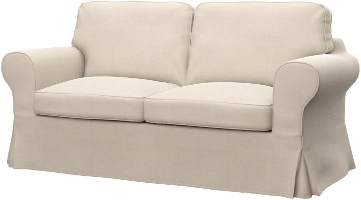 Soferia Ersatzbezug Fur Ikea Ektorp 2er Sofa Stoff Elegance Creme Ecru Amazon De Kuche Haushalt