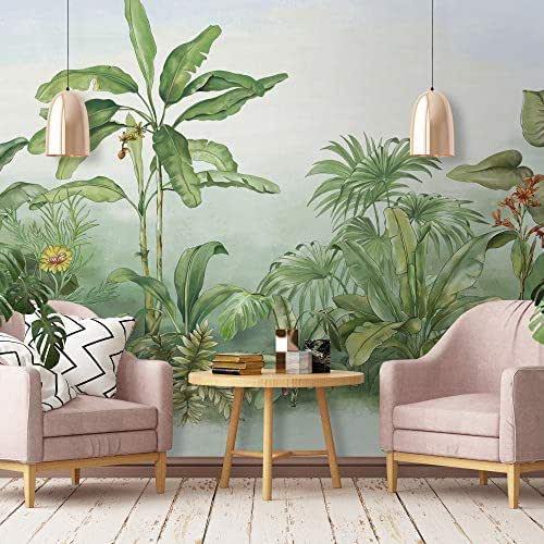 Amazon.com: Murwall Forest Wallpaper Jungle Wall Mural Drawing Wall Art