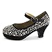 Dana 58K Little Girls Rhinestone Heel Platform Dress Pumps Silver