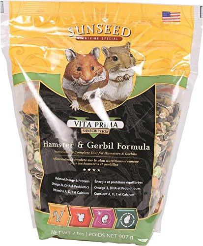 Vitakraft Vita Prima Hamster & Gerbil Formula 2Lbs/907G, Large