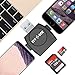 SDHC SDXC & Micro SD Card Reader - IVYOCK Memory Card Camera Reader Adapter for iPhone X/iPad/Galaxy S8/Android/PC/MacBook with Lightning,Micro USB,USB Type C,USB 3.0 Connector Trail Camera Viewer