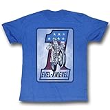American Classics Evel Knievel Blue One Square Men's T-Shirt (517)