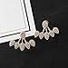 10 Pairs Ear Jacket Lotus Flower Earrings for Women and Girls trendy peekaboo unique hollow chic front and back earrings set