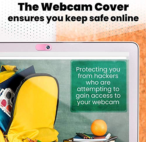 6PCS Webcam Cover Slide Camera Privacy Security Protect Sticker for Phone Laptop (2 Blue +2 Pink+2 Black)