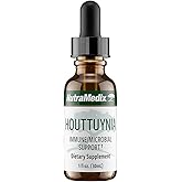 NutraMedix Houttuynia - Gastrointestinal, Immune System & Microbial Support Tincture - Helps with Digestion, GI Health & Body Detox Cleanse - Plant-Based Liquid Drops (1 oz / 30 ml)