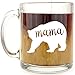 Mama Bear Mug - Glass Coffee Mug - Makes a Great Mom Gifts, Christmas Birthday or Mother's Day Gift, 13 Oz Capacity with White Gift Box Included