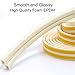 Loobani Self Adhesive EPDM Doors and Windows Draught Excluder Foam Seal Strip Soundproofing Collision Avoidance Rubber Weatherstrip 3/8-Inch x 1/4-Inch x 2.5-Meters, 2 Seals