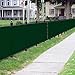 BOUYA Green Privacy Fence Screen 6' x 25' Heavy Duty for Chain-Link Fence Privacy Screen Commercial Outdoor Shade Windscreen Mesh Fabric with Brass Gromment 160 GSM 88% Blockage UV -3 Years Warranty