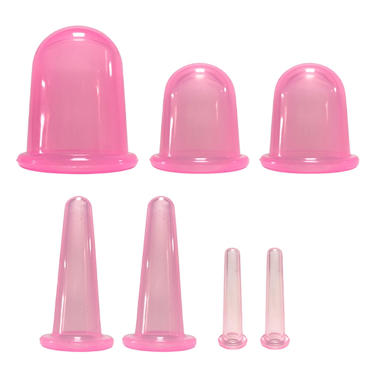 Hsthe Sea 7Pcs Silicone Cupping Therapy Sets Anti Cellulite Cup Vacuum Suction Massage Cups Facial Cupping Sets For Adults Home Use