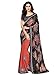 Shonaya Coral,Black chiffon Patch work saree & Unstitched Blouse Piece,Free Size