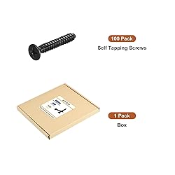 DTGN 100Pcs #10x1-1/4" Flat Head Wood Screws, 304