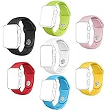 Otmake for Watch Band,Soft Silicone Sport Style Replacement iWatch Strap for Wrist Watch (42mm-003new Small)