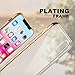 iPhone X Case, Humixx Ultra Slim Crystal Clear Soft TPU Back Cover with Plating Frame Protective Cover Case for iPhone X (Gold)