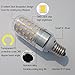 Dimmable E17 Intermediate Base LED Bulb,12W(100 Watt Light Bulbs Equivalent),4 Pack,1000 Lumens,Natural White 4000K,Metal Shell,360 Degree Angle for Chandelier and IKEA Lamp,Chener