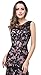 Babyonlinedress® Scoop Neck Mermaid Black lace Applique Evening Prom Dress