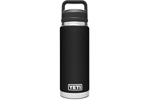 YETI Rambler 26 oz Bottle, Vacuum Insulated, Stainless Steel with Chug Cap, Black