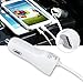 Galaxy S6 Car Charger, iRAG® Ultra Fast USB 2M/6Ft Retractable Coiled Charger with Smart IC Technology for Samsung Galaxy | iPhone, iPad, iPod | Google | Nexus | Motorola | Nokia | HTC | Amazon Fire and More