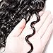 Younsolo Brazilian Water Wave Bundles with Closure (8 10 12+8) 100% Virgin Human hair 3 Bundles With Closure Free Part Unprocessed Wet and Wavy Curly Wave Water Human Hair Extensions Natural Color
