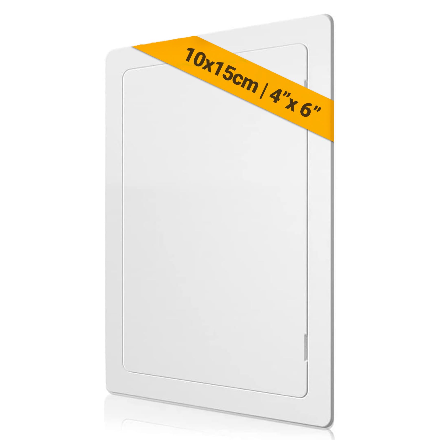 Proxinova Paintable Access Panel 100x150 mm, High-Grade ABS Plastic Panels for Inspection Hatch, Fuse Box Cover Cabinet, Wall and Ceiling, Conceals Wires, Meters, Pipes, Fits Flush to Surfaces