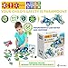 ETI Toys, STEM Learning, 52 Piece Lil Engineers Build & Play Snowmobile and ATV Building Blocks. 100 Percent Safe, Creative Skills Development. Best Gift, Toy for 8, 9, 10 Year Old Boys and Girls