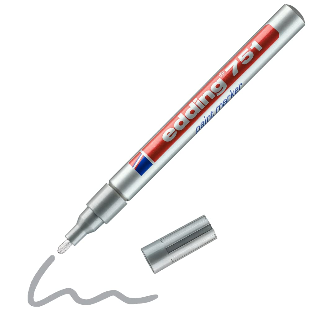 Edding 751 PAINT MARKER PEN BULLET TIP - SILVER