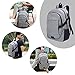 Laptop Backpack for Men Women ADUO Grey Waterproof Computer Travel Backpack with USB Charging Port Fits 15.6 Inch