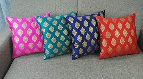 Vireo- Dupian Silk- Cushion Cover 24X24 inch-Set of 5