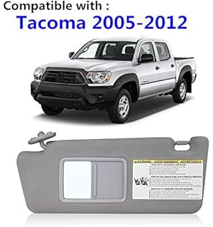Amazon Com Sailead Left Driver Side Sun Visor Compatible With Toyota Tacoma 2005 2006 2007 2008 2009 2010 2011 2012 Visor Assembly Without Light 74320 04181 B1 Gray Automotive