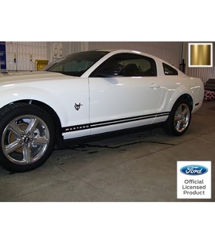 Calcomanías Laterales Con Rayas Para Ford Mustang – Juego Para Ambos Lados, Puertas Y Balancín
