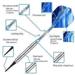 sanfeng Soft Tip Darts Set - 18g Darts Plastic Tip
