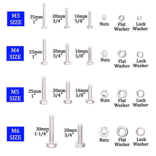 1 Glarks+665Pcs+Stainless+Washers+Assortment