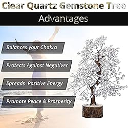 Clear Quartz Crystal Trees for Home Decor, Office