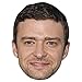 Justin Timberlake Celebrity Mask, Card Face and Fancy Dress Mask
