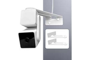 KIDJOYO Wall Mount Bracket for Wyze Cam Pan V3, 270 Degree Swivel Adjustable Indoor Outdoor Corner Mount for Wyze Camera, Better View Angel, Easy to Install (2 Pack)