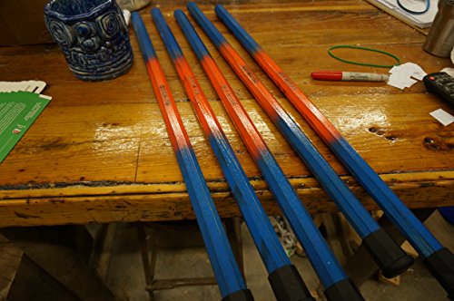 image for RipWood Royal Blue-Orange-Royal Blue Wood Attack Lacrosse Shaft / Stic