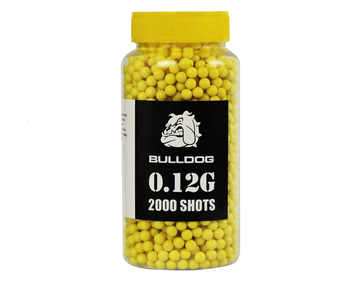 Airsoft High Grade 6mm 0.20g Biodegradable White BB Pellets High Precision Polished BBS 1000,2000,5000,10000 Shots In A Resealable Bag ALLCLEARANCEUK (0.12g BB Yellow 2000)