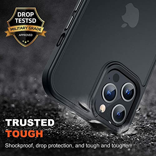 Designed for iPhone 13 Pro Max Case, Mil-Grade Protective Slim Thin Phone Cases Anti-Scratch Anti-Fingerprint Matte Translucent Shockproof Cover Compatible for iPhone 13 Pro Max 6.7 inch (Blue)