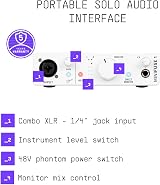 Arturia MiniFuse 1 Compact USB Audio Interface White view 3