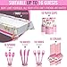 Unicorn Party Supplies Set For 16 Guests With Happy Birthday Banner Perfect For Girl’s Birthday Party Including Unicorn Party Plates With Dessert Plates, Unicorn Tablecloth, Cups & Straws,Cutlery Set