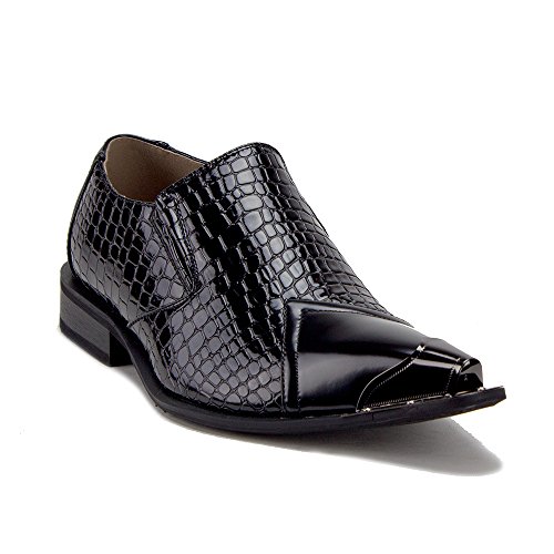 Men\'s Urban Metal Tip Faux Snake Skin Loafers Python Snakeskin Men main image 3