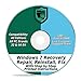 Compatible With Windows 7 Repair & Recovery Disk 32 & 64 Bit DVD Reinstall Reboot Fix ALL Brands HP, Dell, Asus, Toshiba, etc. Laptop / Desktop Computers [Instructions & Support]